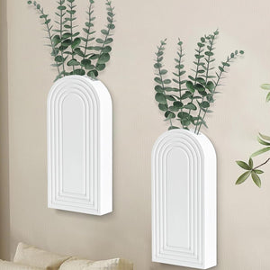 Set of 2 Wall Planter for Indoor Plants, Wood Wall Decor Hanging Planter