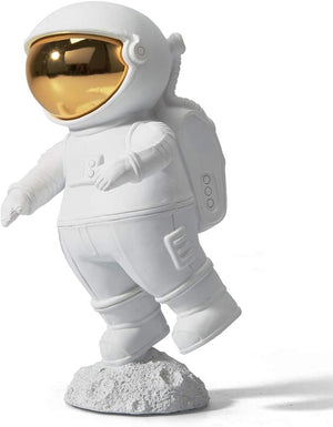 Astronaut Figurine Sculpture Home Decor Modern Statue Table Centerpiece Crafts Polyresin Arts Gifts White 7.5 inch