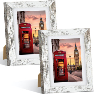 5x7 Picture Frame Set of 2, Picture Frames with Tempered Glass,