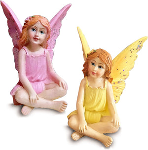 Miniature Garden Fairies Figurines Outdoor Small Ornaments