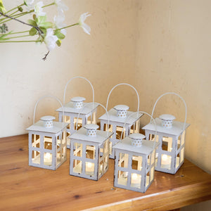 6PCS Mini Lanterns Decorative for Wedding Centerpieces