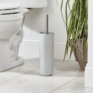 Freestanding Plastic Toilet Bowl Brush and Holder for Bathroom Storag