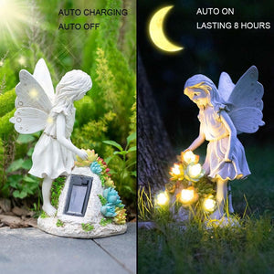 Butterfly Angel Decoration with 6 LED Lights, Perfect Balcony Lawn Garden Decor Gift