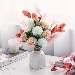 Modern Minimalism Style Ceramic Vase for Tables Shelf Home Decor, White