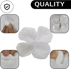 1500PC Rose Petals White Flower Girl Fake Silk Wedding Decor Gifts