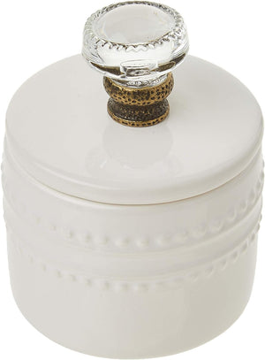 Farmhouse Inspired Vintage Doorknob Cream and Sugar Set, One Size, White