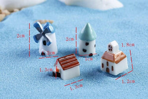 4PCS House Fairy Garden Supplies, Fairy Garden Miniature Figurines Accessories