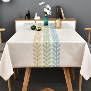 Plastic Table Cloth Rectangle Beige Vinyl Tablecloth (54"x84",Wheat-2)