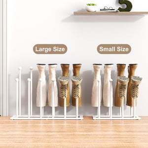 White Metal Boot Rack, Shoe Organizer for Dorm Room, Closet, Entryway, Bedroom, Fit for 4 Pairs