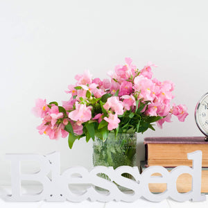 Blessed Letter Table Sign Blessed Standing Letter Table Sign Rustic Wooden Home Signs