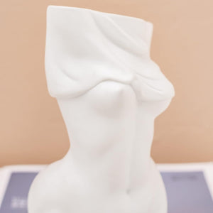Female Body Vase for Boho Home Decor Centerpieces White Ceramic