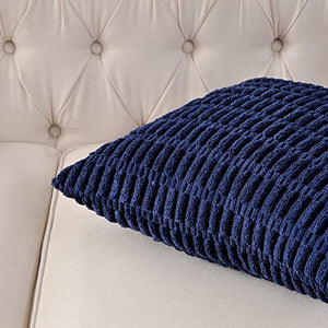 2 Packs Boho Decorative Throw Pillow Covers 18x18 Inch, Cream