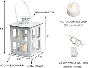 6PCS Mini Lanterns Decorative for Wedding Centerpieces