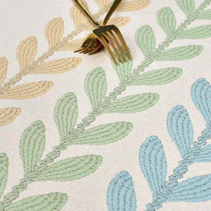 Plastic Table Cloth Rectangle Beige Vinyl Tablecloth (54"x84",Wheat-2)